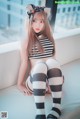 Hanari 하나리, [DJAWA] Catgirl in Stripes Set.01
